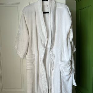White fluffy robe